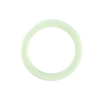 White Rubber Cock Ring - Medium - Click Image to Close
