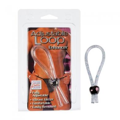 Adjustable Loop Cock Ring - Clear
