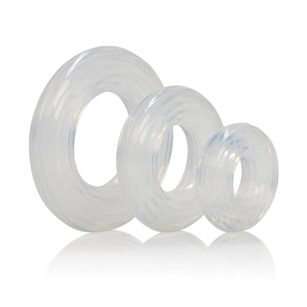 Premium Silicone Ring Set Clear - Click Image to Close