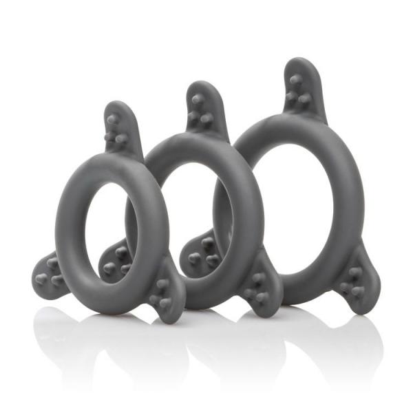 Pro Series Silicone Ring Set 3 Sizes Smoke - Click Image to Close