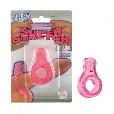 Super stretch stimulator sleeve -Pink bump - Click Image to Close