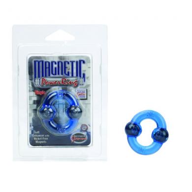 Magnetic Power Ring Single Blue - Click Image to Close