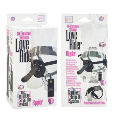 10-Function Silicone Love Rider Rippler - Black - Click Image to Close