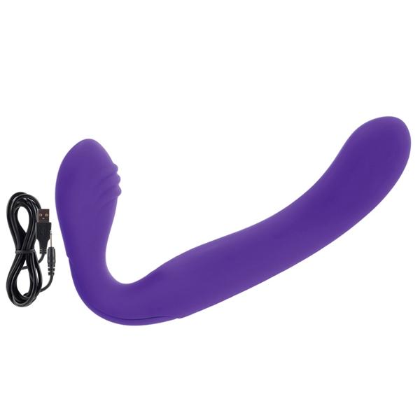 Love Rider Rechargeable Strapless Strap On Purple