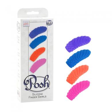 Posh Silicone Finger Teasers Swirl - Click Image to Close