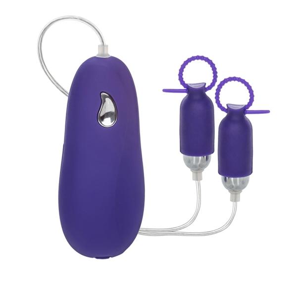 Nipple Pleasurizers Vibrating Purple - Click Image to Close