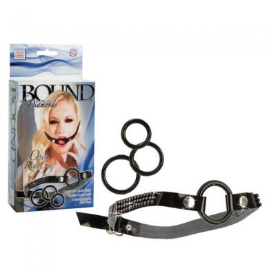 Bound By Diamonds Open Ring Gag - Click Image to Close