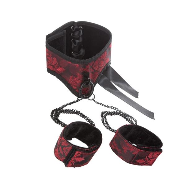 Scandal Posture Collar with Cuffs - Click Image to Close
