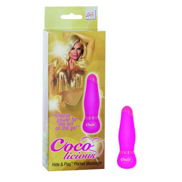 Coco Licious Hide & Play Pocket Massager Pink - Click Image to Close