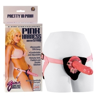 Gina Lynn Pink Harness with Stud - Click Image to Close