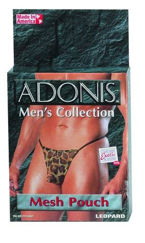 Adonis Men's Mesh Pouch -Leopard - Click Image to Close