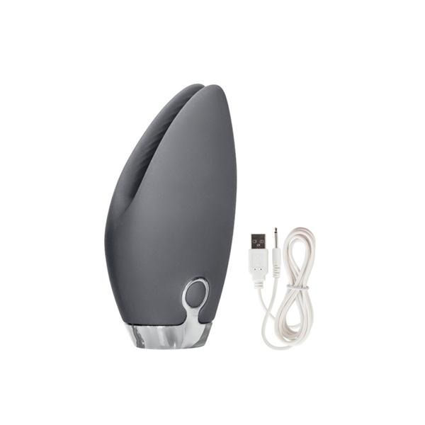 Embrace Foreplay Gray Tickler Massager - Click Image to Close