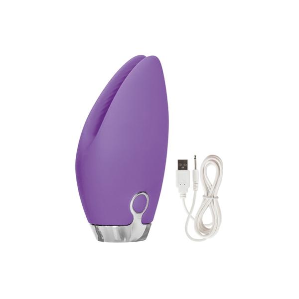 Embrace Foreplay Purple Tickler Vibrator - Click Image to Close