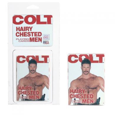 Colt Hairy Chested Men Playing Cards - Click Image to Close