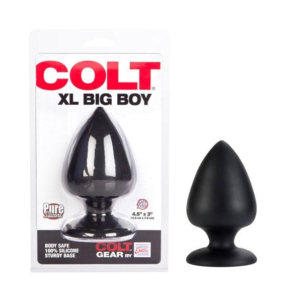 Colt Xl Big Boy Butt Plug - Black - Click Image to Close