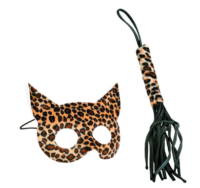 Passion Play Kitty Kat Mask & Whip - Click Image to Close