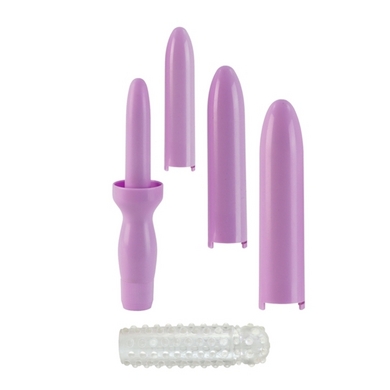 Dr. Laura Berman Intimate Basics - Dilator Set Purple Dilator with 4 Sizes & Sleeve - Click Image to Close