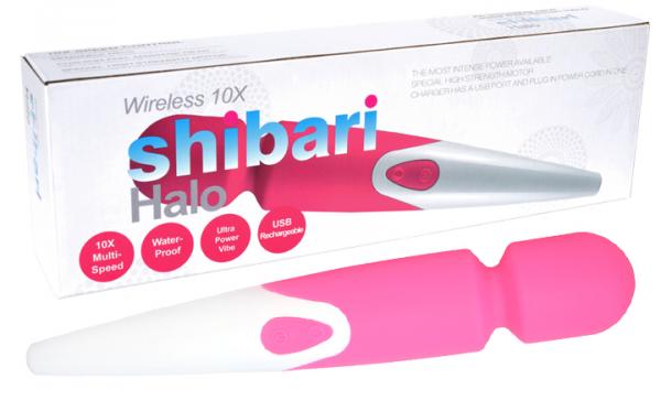 Shibari Halo Wand Massager Pink - Click Image to Close