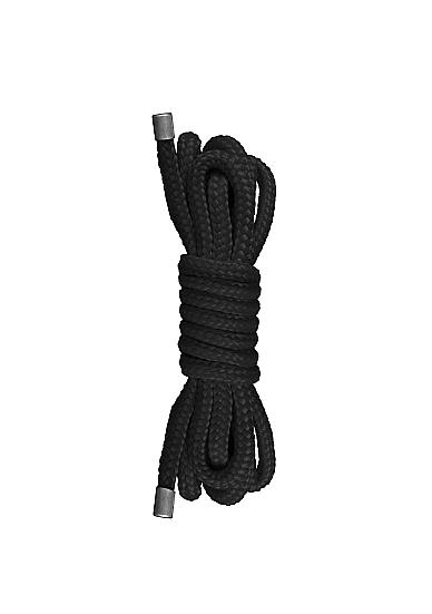 Ouch Japanese Mini Rope 4.9ft Black - Click Image to Close