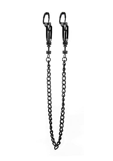 Ouch Helix Nipple Clamps Black - Click Image to Close