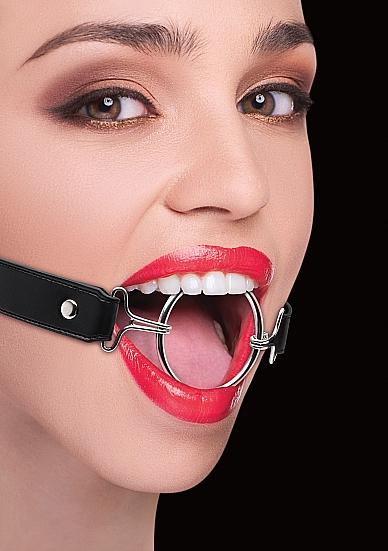 Ouch Ring Gag XL Black O/S - Click Image to Close