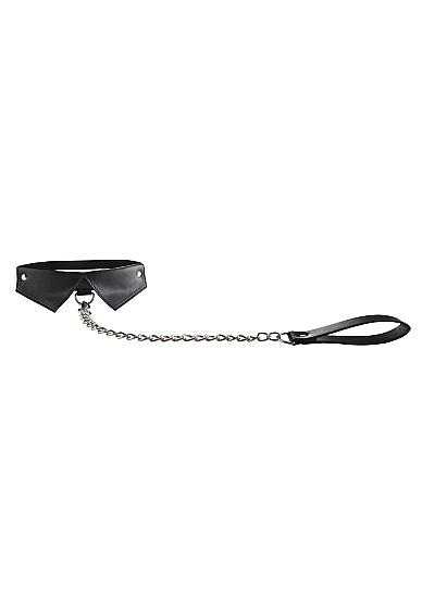 Ouch Exclusive Collar & Leash Black - Click Image to Close