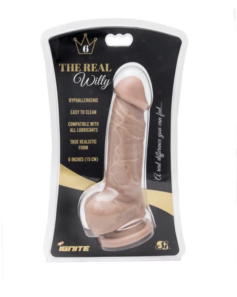 Real Willy 6 inches Dildo Beige - Click Image to Close