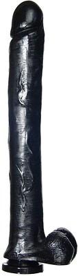 Exxxtreme Dong W/SUCTION Black 16" - Click Image to Close