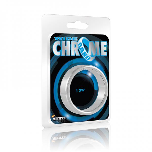 Wide Chrome Band 1.75" Ring - Click Image to Close