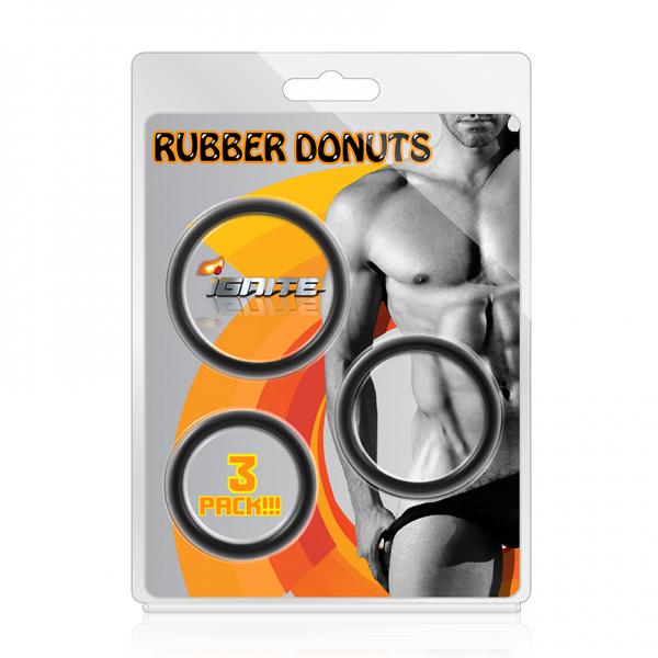 Rubber Rings 3 Pack 1.5" 1.75" 2.00"
