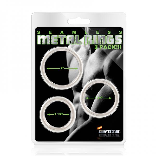 Seamless Metal Rings 3 Pack - Click Image to Close