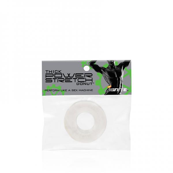 Thick Power Stretch Donut Clear Ring - Click Image to Close