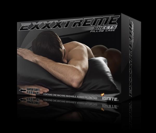 Exxxtreme Sheets Pillow Case King Black - Click Image to Close