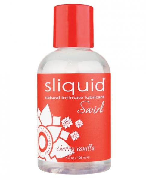 Sliquid Swirl Lubricant Cherry Vanilla 4.2oz - Click Image to Close