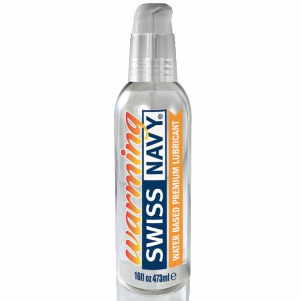 Swiss Navy Warming Lube 16oz - Click Image to Close