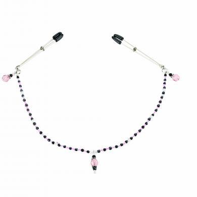 Nipple Clamps Pink Single Strand - Click Image to Close