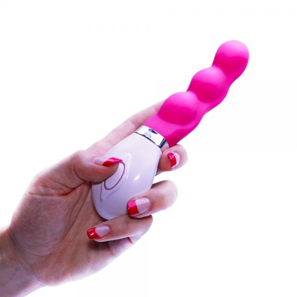 Simpli Pleasure Beaded Pink Vibrator - Click Image to Close