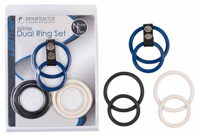 Nickel Free Nitrile Dual Ring Set - Click Image to Close