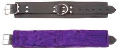 Ankle Restraint Purple Fur - Click Image to Close