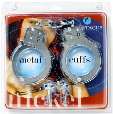 Nickle Handcuffs - Click Image to Close