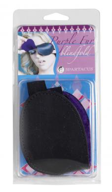 Blindfold Purple W/ Black Fur - Click Image to Close