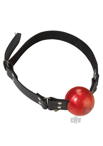 2in Red Ball Gag W/D Rings - Click Image to Close