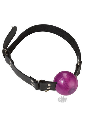 2in Purpl Ball Gag W/D Rings - Click Image to Close