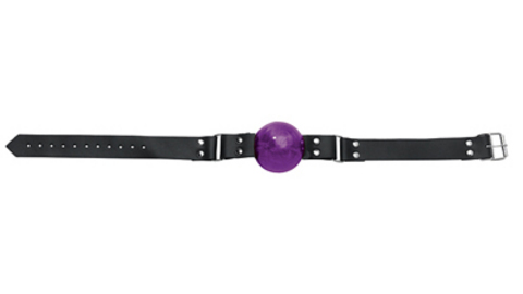 Purple Ball Gag W/D Ring