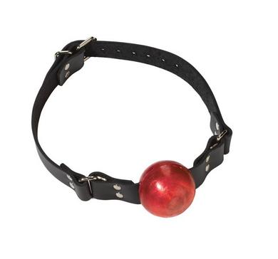 1 1/2in Red Ball Gag W/Buckle - Click Image to Close
