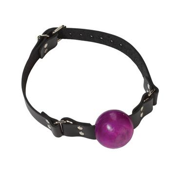 1 3/4 Purple Ball Gag W/ Buckle - Click Image to Close