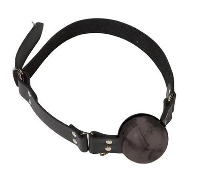 2in Black Ball Gag W/D Rings - Click Image to Close