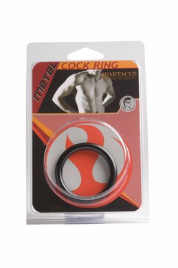 Black Steel Cock Ring 1.5in
