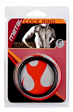 Black Steel Cock Ring 2in - Click Image to Close