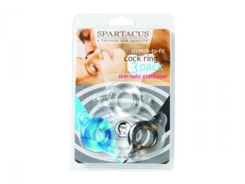 Cock Rings 3Pc Set - Click Image to Close